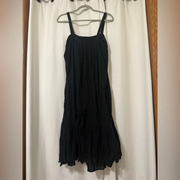 Jenni Kayne Black Tiered Midi Summer Dress Size S - Picture 4 of 7